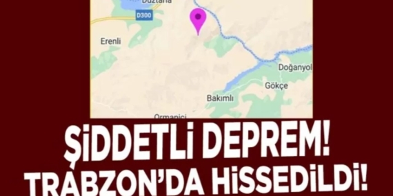 Trabzon’da Of ve Çevresinde Hissedilen Deprem Korkuya Sebep Oldu!